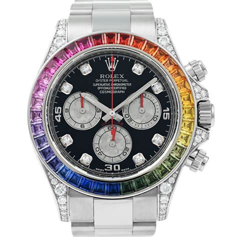 buy rolex rainbow daytona|Rolex rainbow 116599 price.